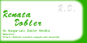 renata dobler business card