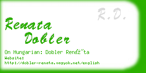 renata dobler business card